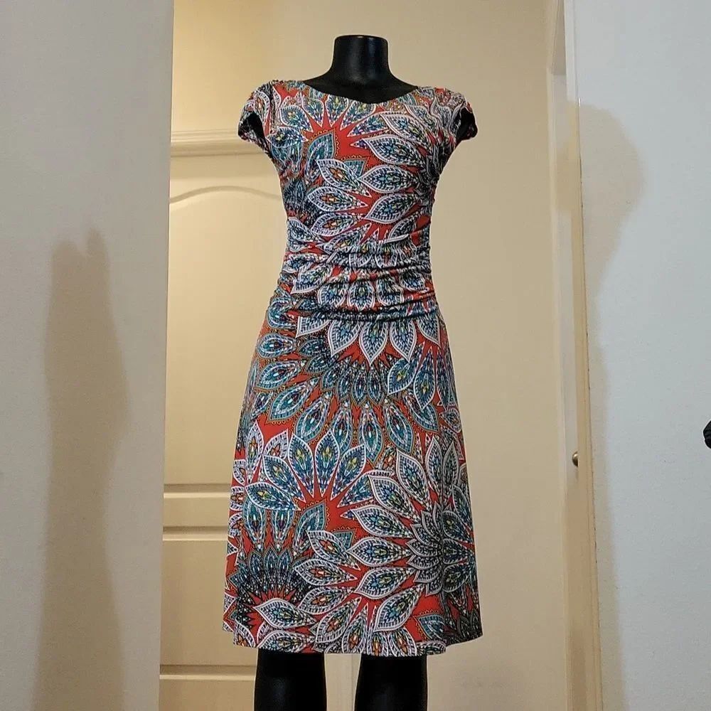 ENFOCUS STUDIO SLEEVELESS MULTI-COLOR DRESS - Picture 12 of 14